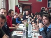 Comida con los grupos recién llegados de Burdeos